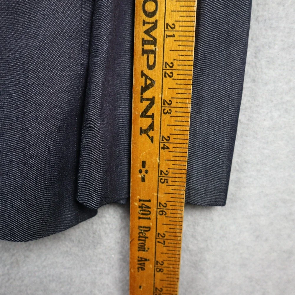 Express Blazer Mens 38 Regular Photographer Fitted Blue 2-Button Suit Jacket